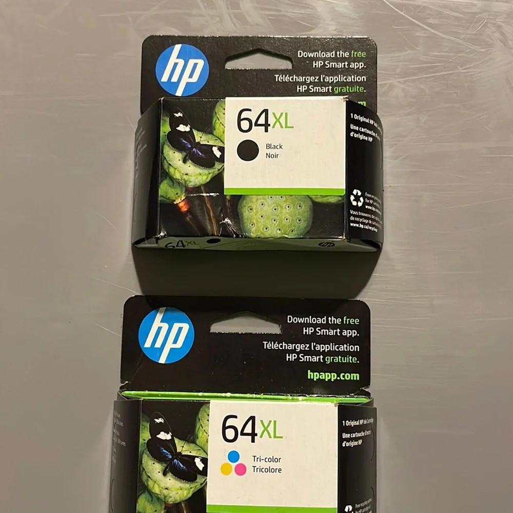 HP 64 XL Black/ 64 XL Tri-color new